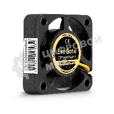 Вентилятор для корпуса ExeGate ExtraPower EP04010S3P-5 черный, 40 мм, 7500 об/мин, 35 дБ, 3 pin
