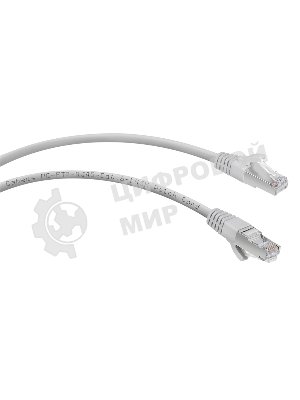 Шнур коммутационный Cabeus, cat.6, экр., F/UTP, RJ45/RJ45, LSZH, AWG24, 1м, серый