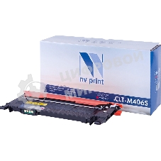 Картридж лазерный NVPrint совместимый Samsung CLT-M406S Magenta для CLP-360/365/368/CLX-3300/3305 (1000k)