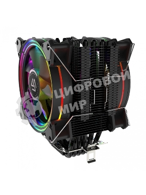 Кулер для процессора Alseye H120D черный, 120 мм, алюминий/медь, 2000 об/мин, 35.5 дБ, 4 pin, 200 Вт, 154 мм