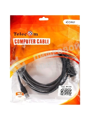 Кабель удлинительный USB3.0 Am-Af 3m Telecom черный (TUS708-3M)