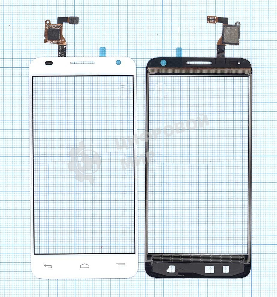 Сенсорное стекло (тачскрин) для Alcatel Idol 2 mini S 6036Y белое