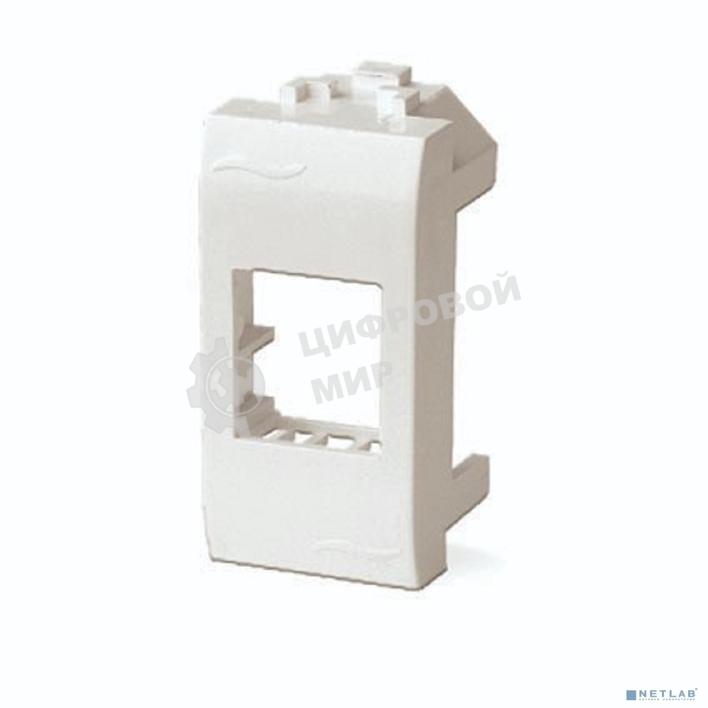 Адаптер для информационных разъемов DKC/ДКС 76607B Keystone/AMP/Hyperline/BICC, белый RAL 9010, 1М,