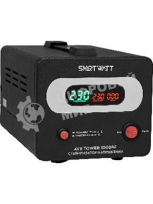 Напольный стабилизатор напряжения SMARTWATT AVR TOWER 1000RF (140W - 260W, 1000VA, 1 кВт, 50-60 Гц, розеток - 1, LED-дис