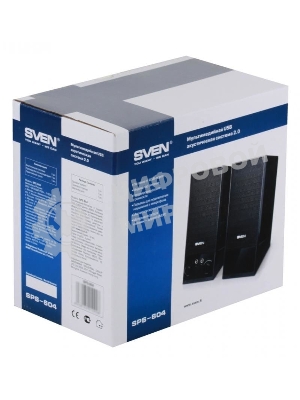 Акустическая система SVEN SPS-604 2.0 черный 4Вт
