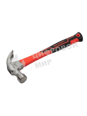 Молоток-гвоздодер Rexant с фибергласовой рукояткой 450 г