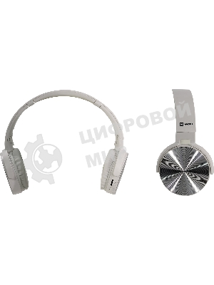 Беспроводные/проводные наушники Harper HB-217 белый, накладные, Bluetooth + проводной, складная конструкция, до 5 ч