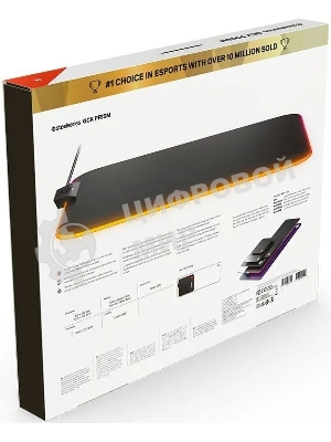 Коврик для мыши Steelseries QcK Prism Cloth Средний черный 320x270x4мм (63825)