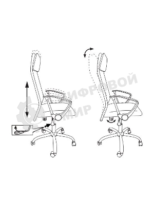 Кресло Бюрократ KB-6N/SL/B/TW-11 TW-01 TW-11 черный, сетка