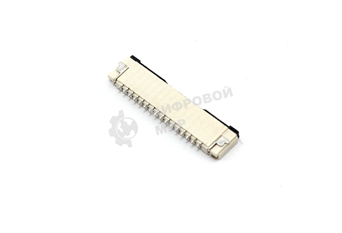 Разъем FPC Flip-Lock 1010-16RLGF 16 pin высота 1мм шаг 1мм