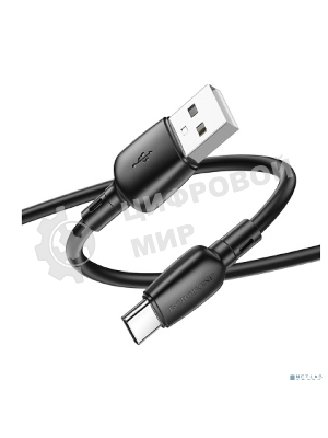 Кабель BOROFONE BX93/USB кабель Type-C/1m/3A/черный