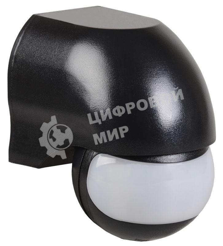 Датчик движения IEK LDD10-010-1100-002ДД 010 черный, макс. нагрузка 1100Вт, угол обзора 180град., дальность 10м, IP44