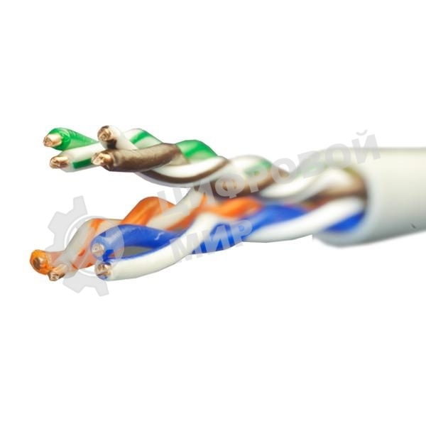 Кабель витая пара U/UTP cat.5e 4х2х24AWG solid CU PVC Standart (м) SUPRLAN