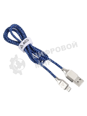 Кабель USB ACD-Titan Lightning - USB-A Нейлон, 1м, сине-черный