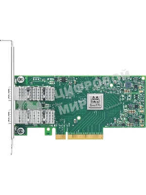 Сетевая карта ConnectX-4 Lx EN network interface card, 25GbE dual-port SFP28, PCIe3.0 x8, tall bracket, SR-IOV, TCP/UDP, MPLS, VxLAN, NVGRE, GENEVE, iSER, NFS RDMA, SMB Direct, ROHS R6