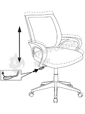 Кресло детское Бюрократ BuroKIDS 1 W мультиколор луна розовая крестов. пластик пластик белый
