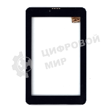 Сенсорное стекло (тачскрин) для Irbis TZ742, черное с рамкой