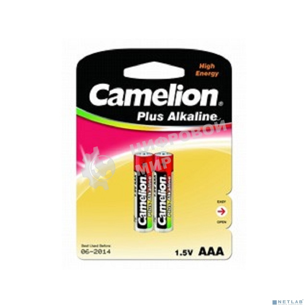 Батарейка Camelion LR03 Plus Alkaline BL-2 (LR03-BP2, батарейка, 1.5В)
