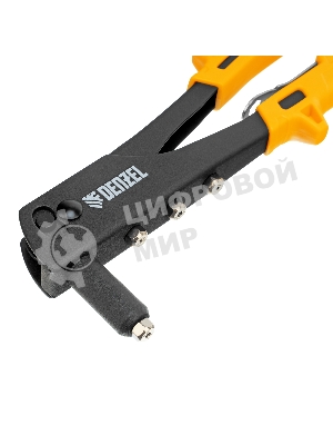 Заклепочник ручной Denzel 255 мм, заклепки 2,4-3,2-4,0-4,8 мм