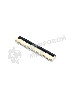 Разъем FPC Flip-Lock 1010-28RLGF 28 pin высота 1мм шаг 1мм