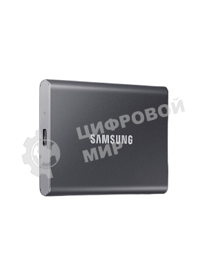 Внешний SSD Samsung T7, 2TB, USB 3.2 Gen 2 Type-C, R/W 1050/1000, титан