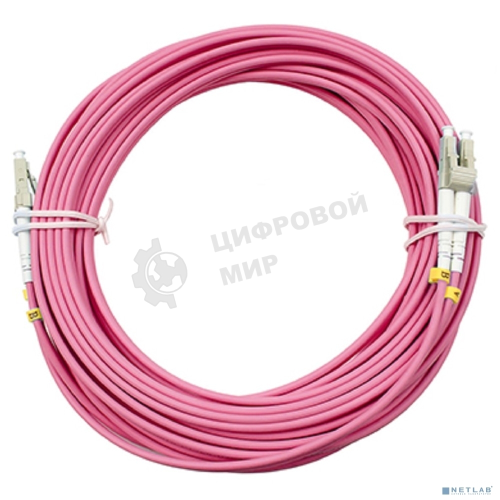 Шнур оптический Cabeus FOP-50-OM4-LC-LC-10m duplex LC-LC 50/125 мм OM4 10м LSZH