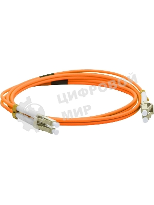 Патч-корд LANMASTER LAN-2LC-2LC/OM3-2.0 2x50/125 OM3 LC дуплекс-LC дуплекс 2м LSZH оранжевый