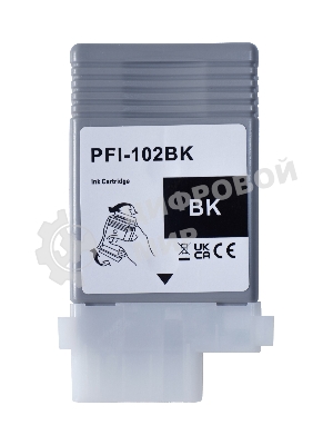 Картридж струйный Sakura 0895B001 (PFI-102BK) для Canon, черный, 130 мл.