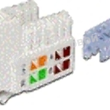 Модуль Keystone RJ45, Cat.5E, UTP, 90 градусов, белый