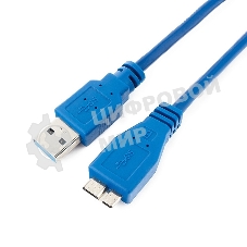 Кабель USB 3.0 для соед. 1.8м А-microB (5 pin) PRO позол.конт., пакет