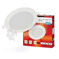 Светильник светодиодный RLP-VC 12Вт 230В 4000К 960лм 145мм IP40 панель круглая бел. IN HOME 4690612023366