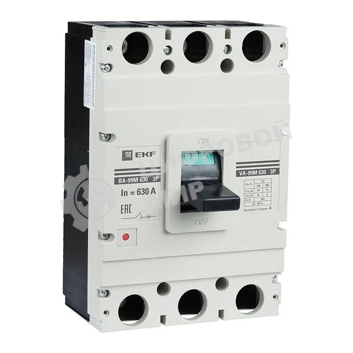 Выключатель автоматический 3п ВА-99М 630/630А 50кА Basic EKF mccb99-630-630m