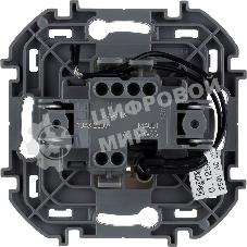 Выключатель 1-клавишный с подсветкой/индикацией 10AX 250 В слоновая кость