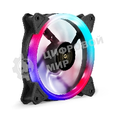 Вентилятор для корпуса ExeGate EX12025HM3PM.FRGb.5CRU черный, 120 мм, 1200 об/мин, 24 дБ, 3 pin