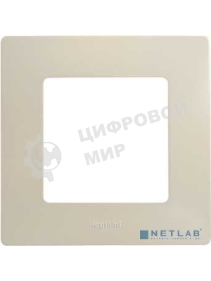 Рамка ETIKA 1 пост, сл. кость