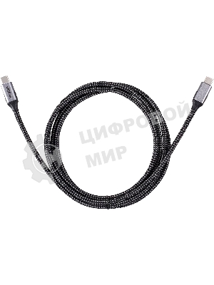 Кабель VCOM USB3.2 Gen2X2, CM->CM, 20Gbs, 100WT, 4KX60Hz, All shell, 1,5 м