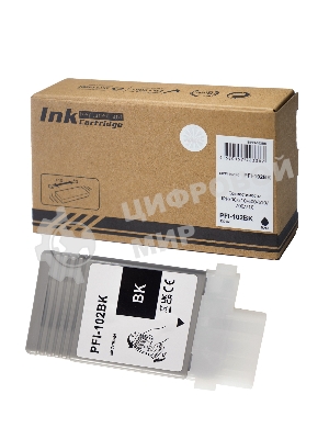 Картридж струйный Sakura 0895B001 (PFI-102BK) для Canon, черный, 130 мл.