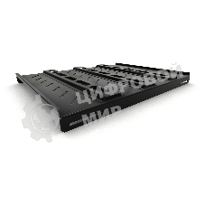 Полка стационарная Hyperline TSH3H-650-RAL9004 1U нагр.:100кг. 19