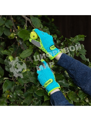 Перчатки садовые Luxe Palisad на липучке, силиконовое нанесение, размер 7
