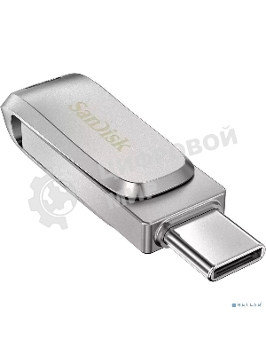 Флешка USB Sandisk Ultra Dual Luxe (SDDDC4-032G-G46), 32Gb, USB 3.2 Gen 1/Type-C, R/W 150/40, серебристый