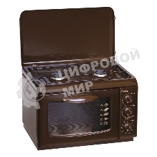 Плита комбинированная Gefest ПГЭ 120 К19 коричневый, конфорок 2 газовых, духовка 18 л, 55 см x 40 см x 39 см