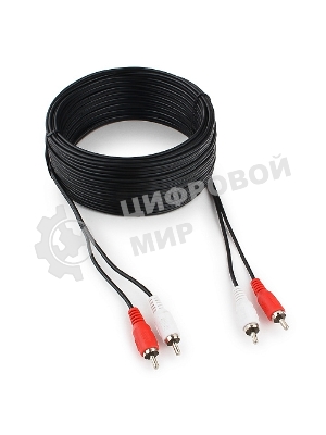 Кабель аудио Cablexpert CCA-2R2R-15M, 2xRCA - 2xRCA, 15м