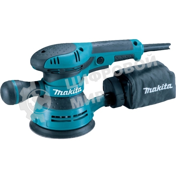 Эксцентриковая шлифовальная машина Makita BO5040 ЭШМ,300Вт,ф125мм,12000об\м,ампл-2.8мм,1.4кг,кор,п\сборник,доп.рукоятка