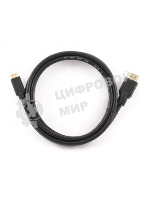 Кабель Cablexpert HDMI-mini HDMI CC-HDMI4C-6, 19M/19M, v2.0, медь, позол.разъемы, экран, 1.8м, черный, пакет