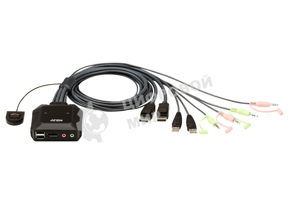 Переключатель ATEN 2 PORT USB DP KVM SWITCH.