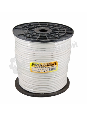 Кабель PROconnect КВК-В-2+2x0,75 мм² (Cu/CCA) (96) белый (бухта 200 м)