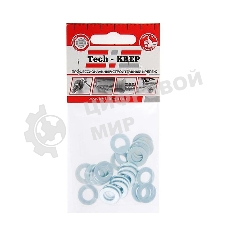 Шайба плоская М8 цинк. DIN 125 (уп.25шт) пакет Tech-Krep 103045