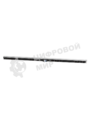 Блок силовых розеток Rem Rem-32, Shuko х 16, IEC 60320 С19 х 8, вход колодка, 1463х45х45 мм (ВхШхГ), 32А, автомат + амперметр, черный, без шнура