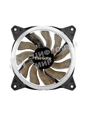 Вентилятор для корпуса ExeGate EX12025HM3PM.FRGb.5CRU черный, 120 мм, 1200 об/мин, 24 дБ, 3 pin
