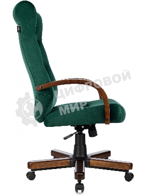 Кресло Бюрократ T-9928WALNUT Fabric Italia Green зеленый, ткань